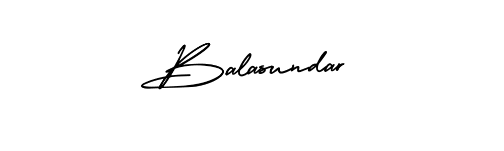 Design your own signature with our free online signature maker. With this signature software, you can create a handwritten (AmerikaSignatureDemo-Regular) signature for name Balasundar. Balasundar signature style 3 images and pictures png