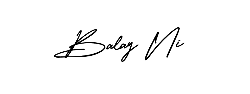 Design your own signature with our free online signature maker. With this signature software, you can create a handwritten (AmerikaSignatureDemo-Regular) signature for name Balay Ni. Balay Ni signature style 3 images and pictures png