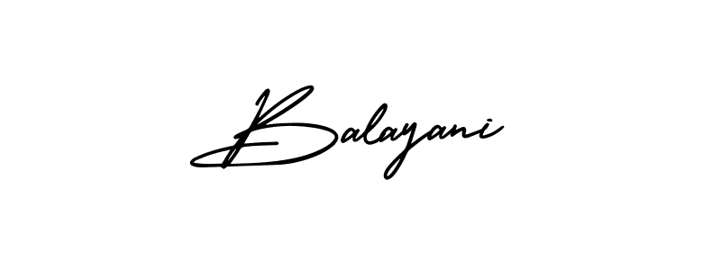 How to make Balayani signature? AmerikaSignatureDemo-Regular is a professional autograph style. Create handwritten signature for Balayani name. Balayani signature style 3 images and pictures png