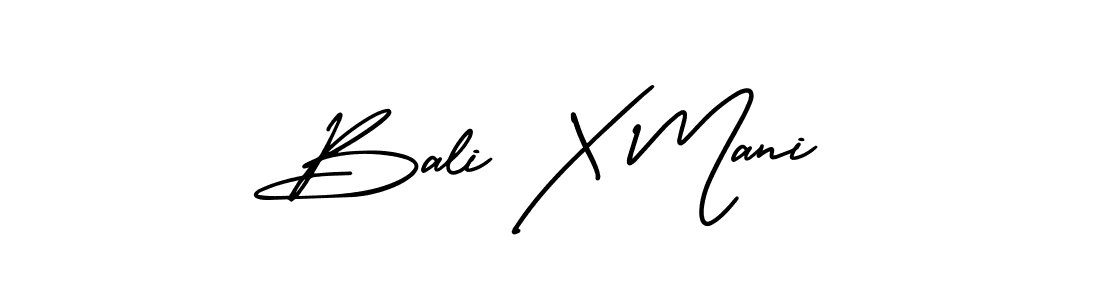Similarly AmerikaSignatureDemo-Regular is the best handwritten signature design. Signature creator online .You can use it as an online autograph creator for name Bali X Mani. Bali X Mani signature style 3 images and pictures png