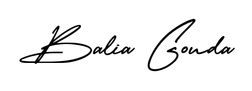 The AmerikaSignatureDemo-Regular lettering style adds unique flourish to name Balia Gouda. Stand out with a custom digital autograph made in seconds. Balia Gouda signature style 3 images and pictures png