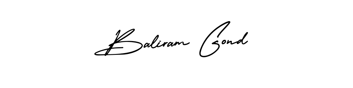 Create a beautiful signature design for name Baliram Gond. With this signature (AmerikaSignatureDemo-Regular) fonts, you can make a handwritten signature for free. Baliram Gond signature style 3 images and pictures png