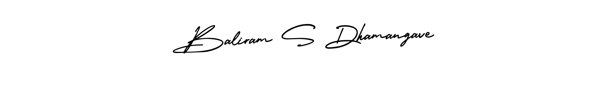 It looks lik you need a new signature style for name Baliram S Dhamangave. Design unique handwritten (AmerikaSignatureDemo-Regular) signature with our free signature maker in just a few clicks. Baliram S Dhamangave signature style 3 images and pictures png