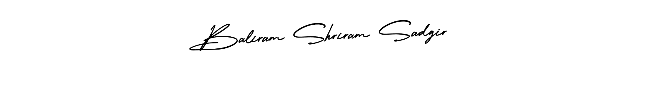 It looks lik you need a new signature style for name Baliram Shriram Sadgir. Design unique handwritten (AmerikaSignatureDemo-Regular) signature with our free signature maker in just a few clicks. Baliram Shriram Sadgir signature style 3 images and pictures png