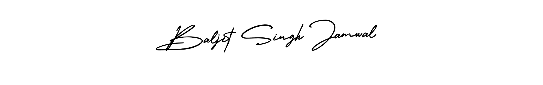 The best way (AmerikaSignatureDemo-Regular) to make a short signature is to pick only two or three words in your name. The name Baljit Singh Jamwal include a total of six letters. For converting this name. Baljit Singh Jamwal signature style 3 images and pictures png