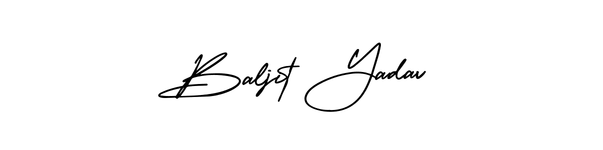 Also You can easily find your signature by using the search form. We will create Baljit Yadav name handwritten signature images for you free of cost using AmerikaSignatureDemo-Regular sign style. Baljit Yadav signature style 3 images and pictures png