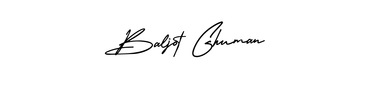 Use a signature maker to create a handwritten signature online. With this signature software, you can design (AmerikaSignatureDemo-Regular) your own signature for name Baljot Ghuman. Baljot Ghuman signature style 3 images and pictures png