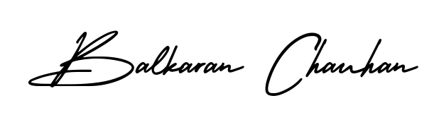 You can use this online signature creator to create a handwritten signature for the name Balkaran Chauhan. This is the best online autograph maker. Balkaran Chauhan signature style 3 images and pictures png