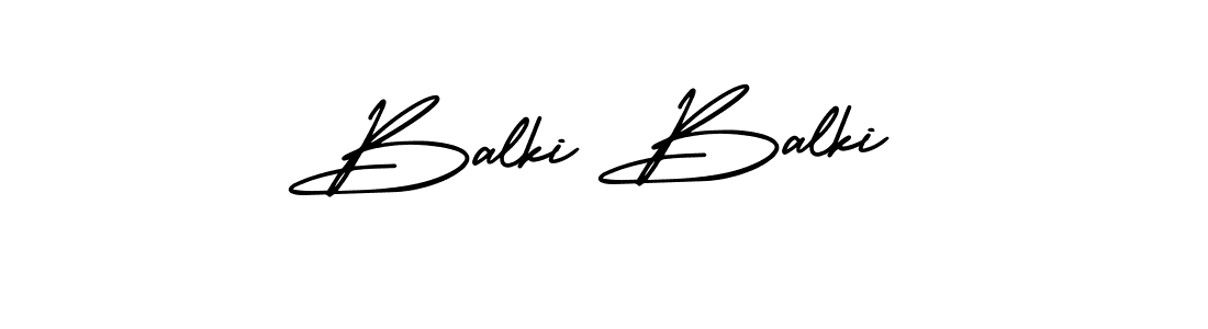 Use a signature maker to create a handwritten signature online. With this signature software, you can design (AmerikaSignatureDemo-Regular) your own signature for name Balki Balki. Balki Balki signature style 3 images and pictures png