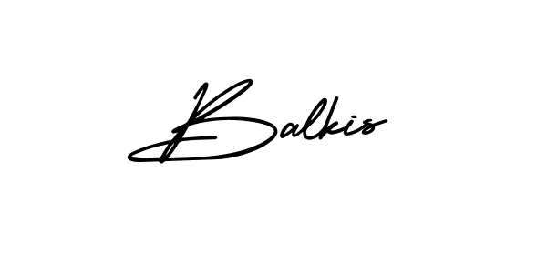 Make a beautiful signature design for name Balkis. With this signature (AmerikaSignatureDemo-Regular) style, you can create a handwritten signature for free. Balkis signature style 3 images and pictures png