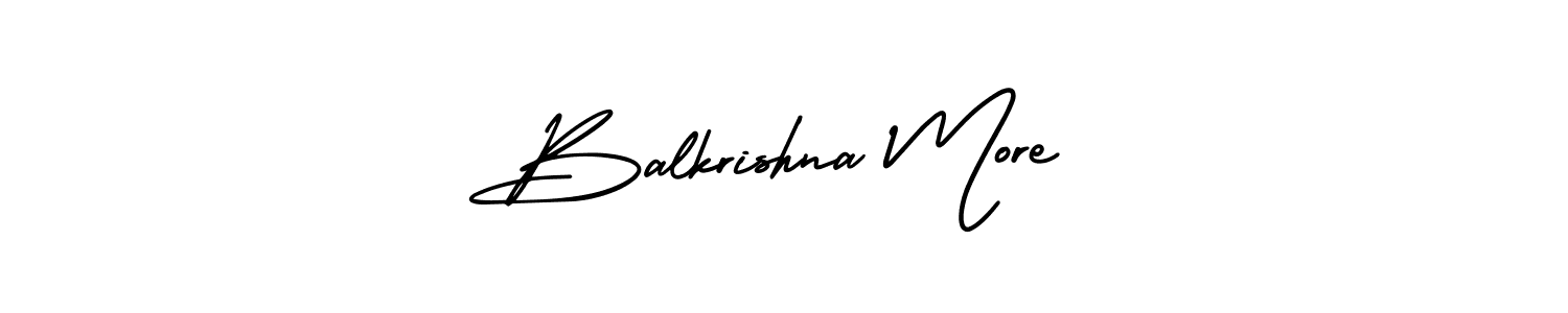 It looks lik you need a new signature style for name Balkrishna More. Design unique handwritten (AmerikaSignatureDemo-Regular) signature with our free signature maker in just a few clicks. Balkrishna More signature style 3 images and pictures png