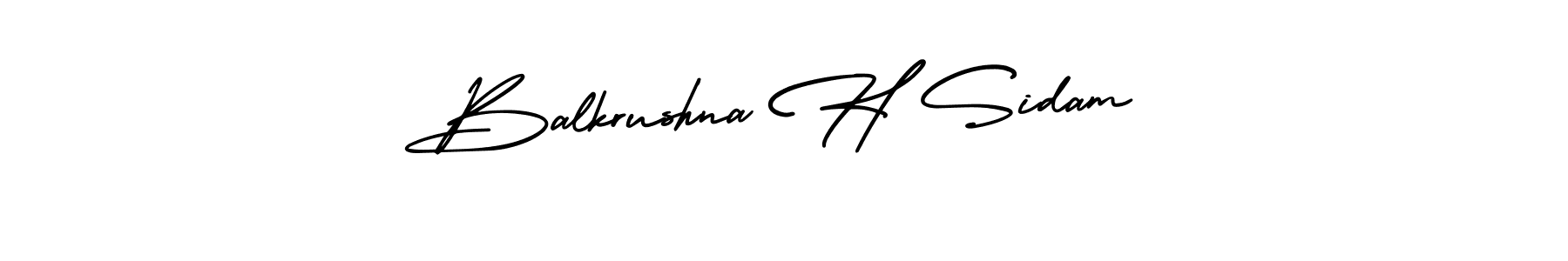 Make a beautiful signature design for name Balkrushna H Sidam. With this signature (AmerikaSignatureDemo-Regular) style, you can create a handwritten signature for free. Balkrushna H Sidam signature style 3 images and pictures png