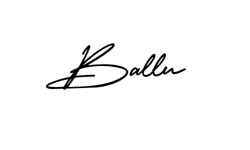 Design your own signature with our free online signature maker. With this signature software, you can create a handwritten (AmerikaSignatureDemo-Regular) signature for name Ballu. Ballu signature style 3 images and pictures png