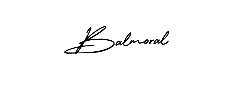 Balmoral stylish signature style. Best Handwritten Sign (AmerikaSignatureDemo-Regular) for my name. Handwritten Signature Collection Ideas for my name Balmoral. Balmoral signature style 3 images and pictures png