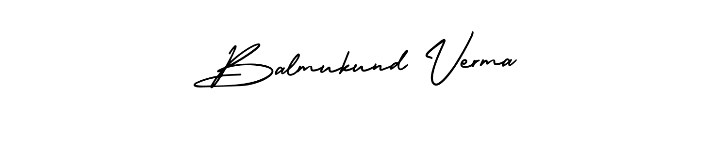 How to Draw Balmukund Verma signature style? AmerikaSignatureDemo-Regular is a latest design signature styles for name Balmukund Verma. Balmukund Verma signature style 3 images and pictures png