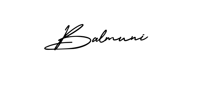 AmerikaSignatureDemo-Regular is a professional signature style that is perfect for those who want to add a touch of class to their signature. It is also a great choice for those who want to make their signature more unique. Get Balmuni name to fancy signature for free. Balmuni signature style 3 images and pictures png