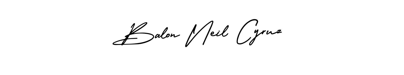 AmerikaSignatureDemo-Regular is a professional signature style that is perfect for those who want to add a touch of class to their signature. It is also a great choice for those who want to make their signature more unique. Get Balon Neil Cyruz name to fancy signature for free. Balon Neil Cyruz signature style 3 images and pictures png
