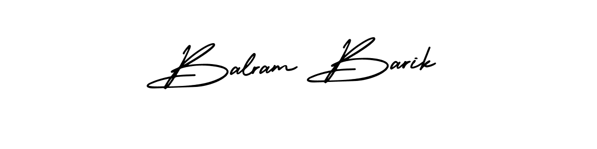 Use a signature maker to create a handwritten signature online. With this signature software, you can design (AmerikaSignatureDemo-Regular) your own signature for name Balram Barik. Balram Barik signature style 3 images and pictures png