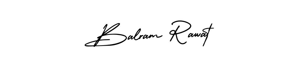 Use a signature maker to create a handwritten signature online. With this signature software, you can design (AmerikaSignatureDemo-Regular) your own signature for name Balram Rawat. Balram Rawat signature style 3 images and pictures png