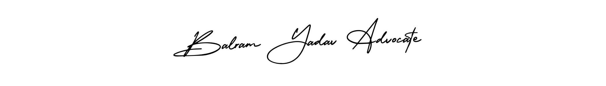 It looks lik you need a new signature style for name Balram Yadav Advocate. Design unique handwritten (AmerikaSignatureDemo-Regular) signature with our free signature maker in just a few clicks. Balram Yadav Advocate signature style 3 images and pictures png