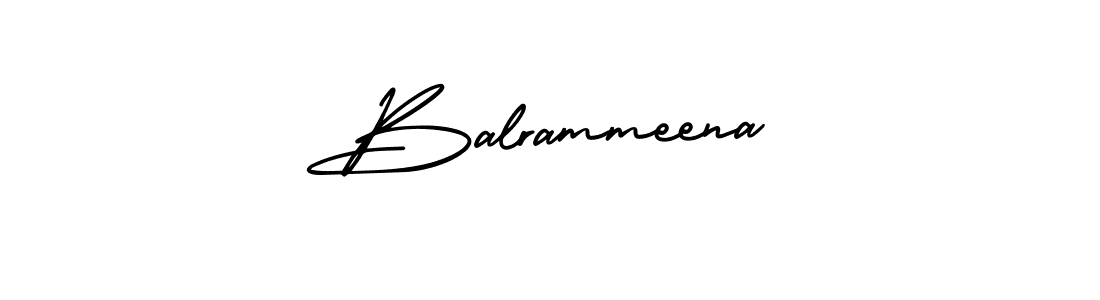 Create a beautiful signature design for name Balrammeena. With this signature (AmerikaSignatureDemo-Regular) fonts, you can make a handwritten signature for free. Balrammeena signature style 3 images and pictures png