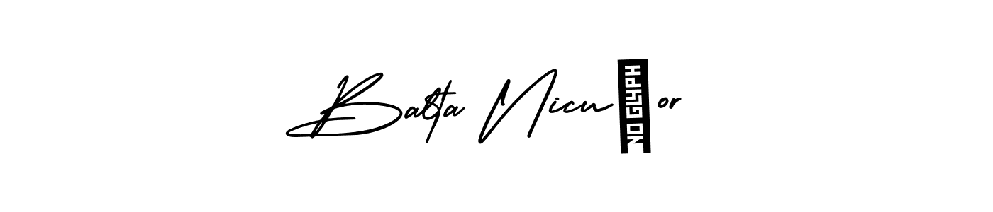 Best and Professional Signature Style for Balta Nicușor. AmerikaSignatureDemo-Regular Best Signature Style Collection. Balta Nicușor signature style 3 images and pictures png