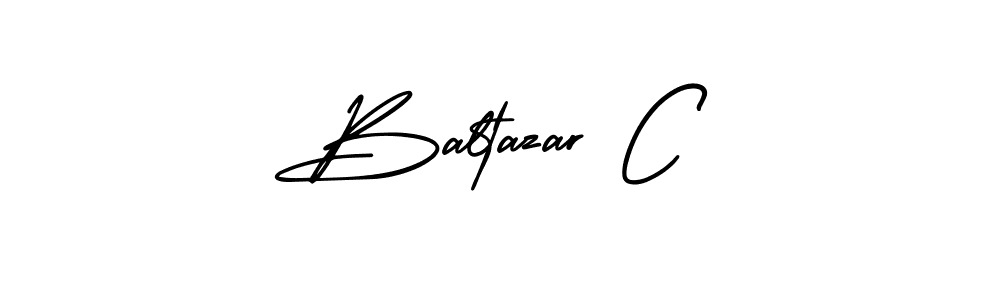 Design your own signature with our free online signature maker. With this signature software, you can create a handwritten (AmerikaSignatureDemo-Regular) signature for name Baltazar C. Baltazar C signature style 3 images and pictures png
