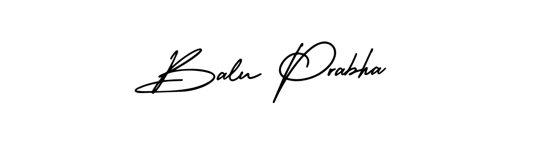 Create a beautiful signature design for name Balu Prabha. With this signature (AmerikaSignatureDemo-Regular) fonts, you can make a handwritten signature for free. Balu Prabha signature style 3 images and pictures png