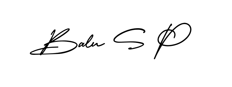 Make a beautiful signature design for name Balu S P. With this signature (AmerikaSignatureDemo-Regular) style, you can create a handwritten signature for free. Balu S P signature style 3 images and pictures png