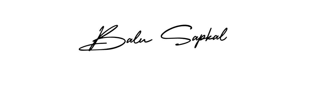 Balu Sapkal stylish signature style. Best Handwritten Sign (AmerikaSignatureDemo-Regular) for my name. Handwritten Signature Collection Ideas for my name Balu Sapkal. Balu Sapkal signature style 3 images and pictures png