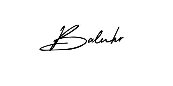 Make a beautiful signature design for name Baluhr. With this signature (AmerikaSignatureDemo-Regular) style, you can create a handwritten signature for free. Baluhr signature style 3 images and pictures png