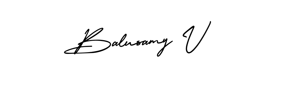 How to make Balusamy V signature? AmerikaSignatureDemo-Regular is a professional autograph style. Create handwritten signature for Balusamy V name. Balusamy V signature style 3 images and pictures png