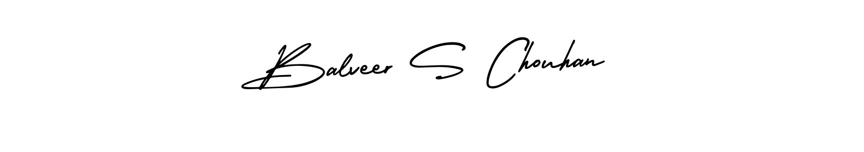 Make a beautiful signature design for name Balveer S Chouhan. With this signature (AmerikaSignatureDemo-Regular) style, you can create a handwritten signature for free. Balveer S Chouhan signature style 3 images and pictures png