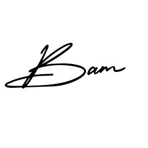 You should practise on your own different ways (AmerikaSignatureDemo-Regular) to write your name (Bam) in signature. don't let someone else do it for you. Bam signature style 3 images and pictures png