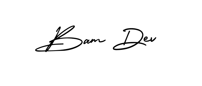 Also You can easily find your signature by using the search form. We will create Bam Dev name handwritten signature images for you free of cost using AmerikaSignatureDemo-Regular sign style. Bam Dev signature style 3 images and pictures png