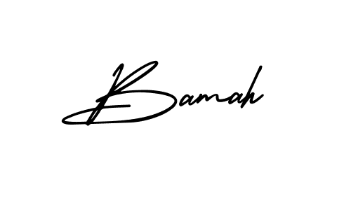 Bamah stylish signature style. Best Handwritten Sign (AmerikaSignatureDemo-Regular) for my name. Handwritten Signature Collection Ideas for my name Bamah. Bamah signature style 3 images and pictures png