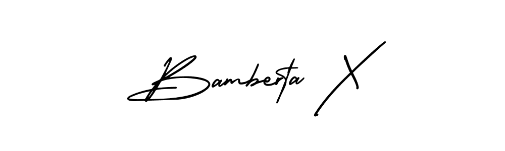 Once you've used our free online signature maker to create your best signature AmerikaSignatureDemo-Regular style, it's time to enjoy all of the benefits that Bamberta X name signing documents. Bamberta X signature style 3 images and pictures png