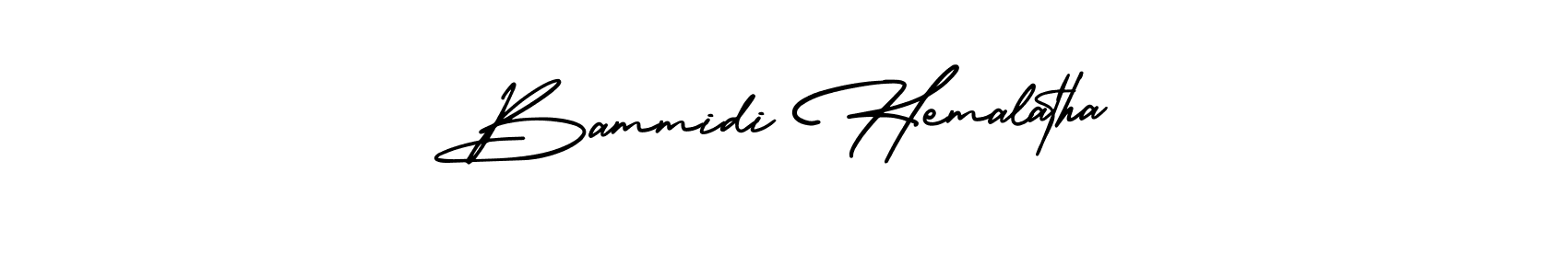 How to make Bammidi Hemalatha signature? AmerikaSignatureDemo-Regular is a professional autograph style. Create handwritten signature for Bammidi Hemalatha name. Bammidi Hemalatha signature style 3 images and pictures png
