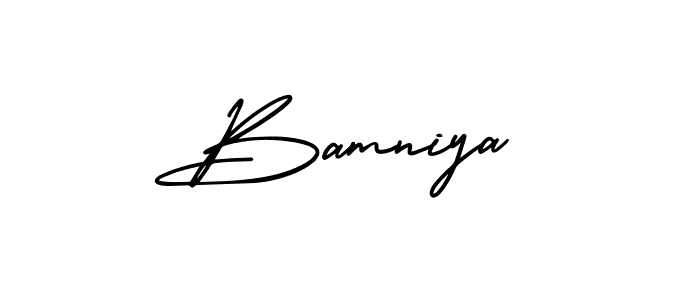 Make a beautiful signature design for name Bamniya. Use this online signature maker to create a handwritten signature for free. Bamniya signature style 3 images and pictures png