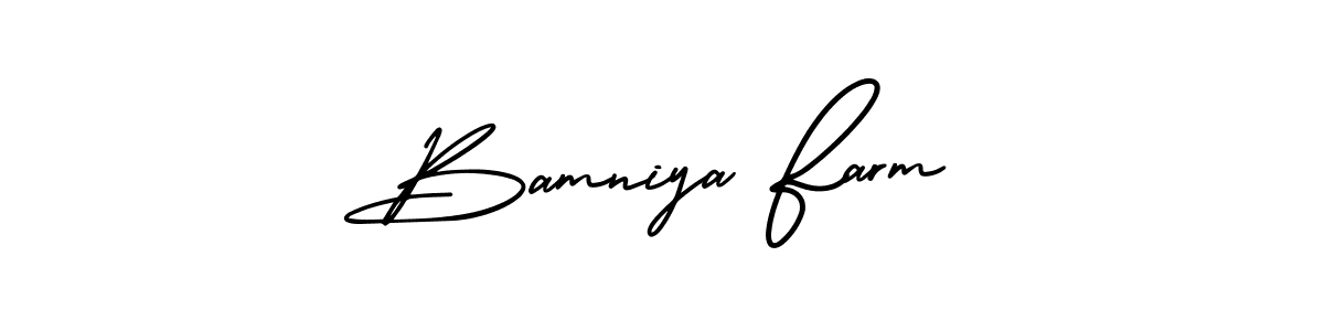 Make a beautiful signature design for name Bamniya Farm. Use this online signature maker to create a handwritten signature for free. Bamniya Farm signature style 3 images and pictures png