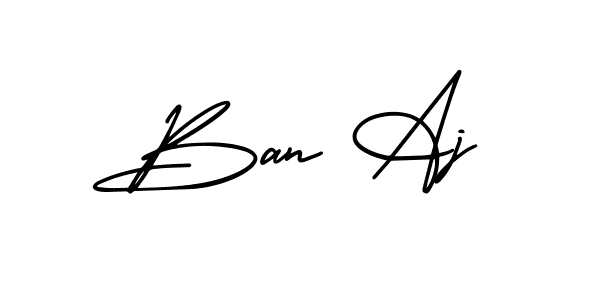 Also we have Ban Aj name is the best signature style. Create professional handwritten signature collection using AmerikaSignatureDemo-Regular autograph style. Ban Aj signature style 3 images and pictures png