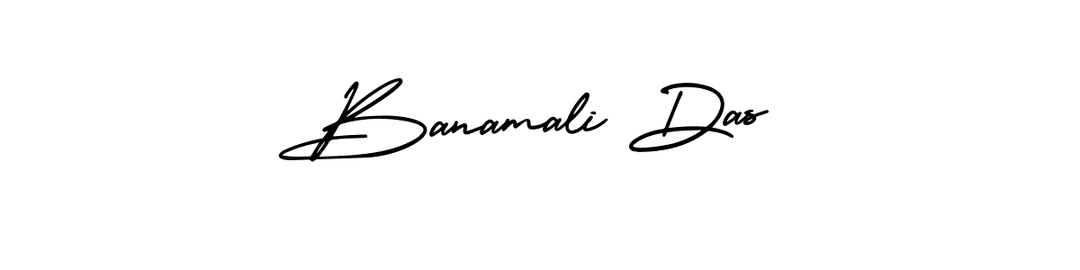 You should practise on your own different ways (AmerikaSignatureDemo-Regular) to write your name (Banamali Das) in signature. don't let someone else do it for you. Banamali Das signature style 3 images and pictures png