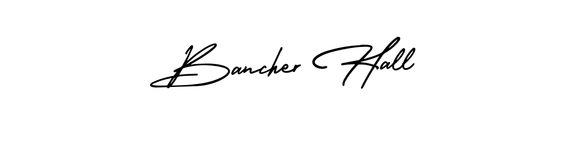 How to make Bancher Hall signature? AmerikaSignatureDemo-Regular is a professional autograph style. Create handwritten signature for Bancher Hall name. Bancher Hall signature style 3 images and pictures png