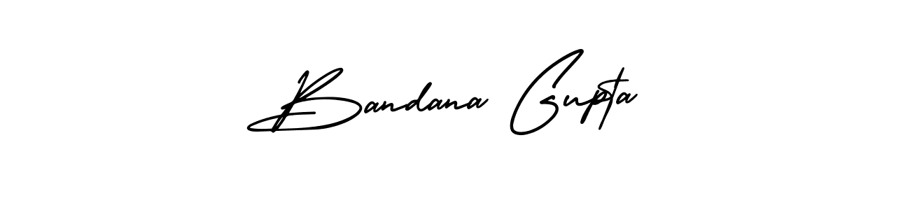 It looks lik you need a new signature style for name Bandana Gupta. Design unique handwritten (AmerikaSignatureDemo-Regular) signature with our free signature maker in just a few clicks. Bandana Gupta signature style 3 images and pictures png