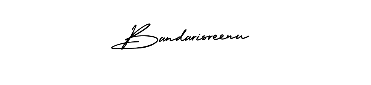 Bandarisreenu stylish signature style. Best Handwritten Sign (AmerikaSignatureDemo-Regular) for my name. Handwritten Signature Collection Ideas for my name Bandarisreenu. Bandarisreenu signature style 3 images and pictures png