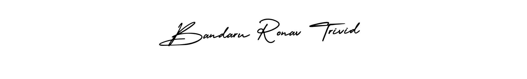 Here are the top 10 professional signature styles for the name Bandaru Ronav Trivid. These are the best autograph styles you can use for your name. Bandaru Ronav Trivid signature style 3 images and pictures png