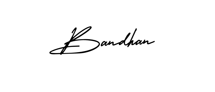 You should practise on your own different ways (AmerikaSignatureDemo-Regular) to write your name (Bandhan) in signature. don't let someone else do it for you. Bandhan signature style 3 images and pictures png
