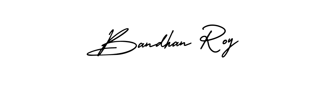 How to Draw Bandhan Roy signature style? AmerikaSignatureDemo-Regular is a latest design signature styles for name Bandhan Roy. Bandhan Roy signature style 3 images and pictures png