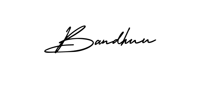 Make a beautiful signature design for name Bandhuu. Use this online signature maker to create a handwritten signature for free. Bandhuu signature style 3 images and pictures png