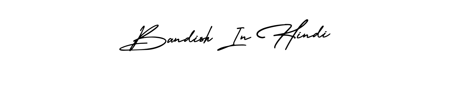AmerikaSignatureDemo-Regular is a professional signature style that is perfect for those who want to add a touch of class to their signature. It is also a great choice for those who want to make their signature more unique. Get Bandish In Hindi name to fancy signature for free. Bandish In Hindi signature style 3 images and pictures png